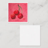 Three Cherries Notitiekaartje (Voorkant / Achterkant)