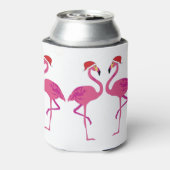 Three Christmas Flamingos Blikjeskoeler (Blikje Achterkant)