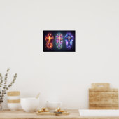 Three Cross Art Poster (Keuken)