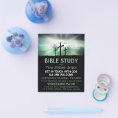 Three Crosses, Christian Bible Class Advertising Flyer (Enkel)