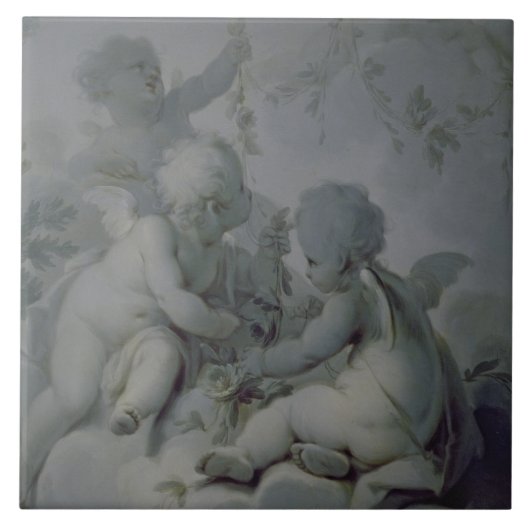 Three Cupids, c.1775 Tegeltje (Voorkant)