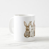 Three Cute Bunny Rabbits Koffiemok (Voorkant links)