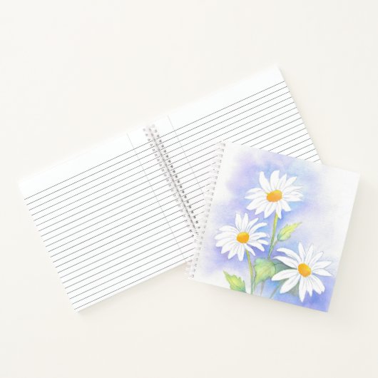 "Three Daisies" Waterverf Notitieboek (Binnen)