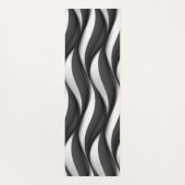 Three Dimensional Black and White Wave Pattern Yogamat (Achterkant)