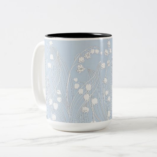 Three Dimensional Lily of the Valley Flowers Mug (Devant gauche)