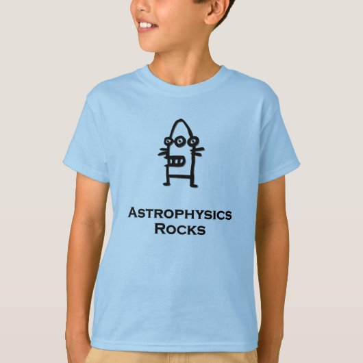 Three Eye Bot Astrophysics Rock T-shirt (Voorkant)