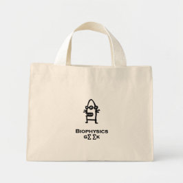 Three Eye Bot Biophysics Geek Mini Tote Bag