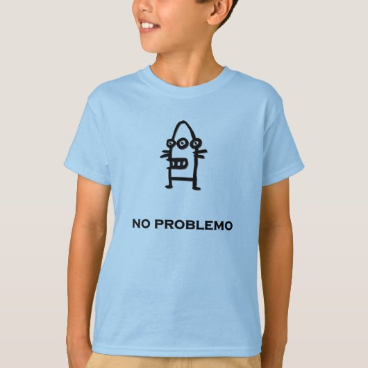 Three Eye Bot geen probleem T-shirt (Voorkant)