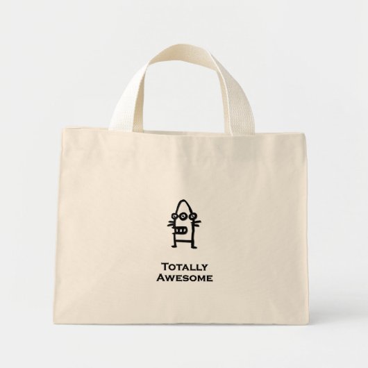 Three Eye Bot helemaal Geweldige Mini Tote Bag (Voorkant)