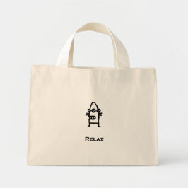 Three Eye Bot Relax Mini Tote Bag