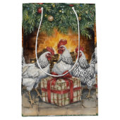 Three French hens Gift bag Medium Cadeauzakje (Voorkant)