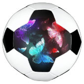 Three Glowing Butterflies on night background Voetbal (Gedraaid)
