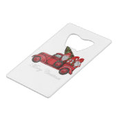 Three Gnomes dans Red Truck With Merry Christmas T (Dos Angle)