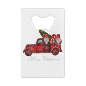 Three Gnomes dans Red Truck With Merry Christmas T (Dos)