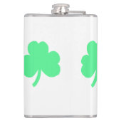 Three Green Shamrock Trinity Heupfles (Achterkant)