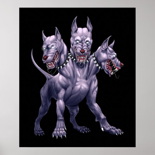 Three Headed Dog Cerberus Poster (Voorkant)