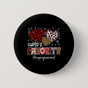 Three Hearts Cupid's Favoriete Paraprofessional Va Ronde Button 5,7 Cm