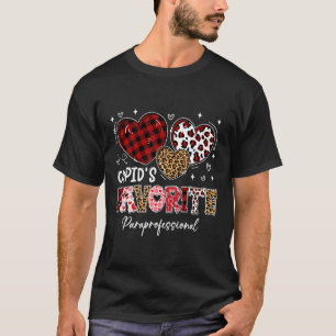 Three Hearts Cupid's Favoriete Paraprofessional Va T-shirt