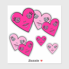Three Hearts  Sticker