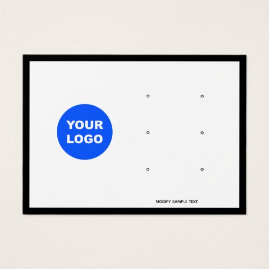  Three Hole Add Logo Earring Jewelry Display (Devant)