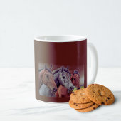 Three Horse Heads Chocolade gekleurde Mok