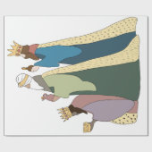 THREE KING WRAPPING PAPER CADEAUPAPIER (Vlak)