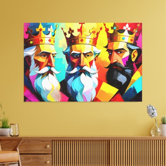 Three Kings Canvas Afdruk (Insitu (Woonkamer))