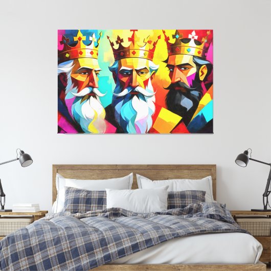 Three Kings Canvas Afdruk (Insitu (Slaapkamer))