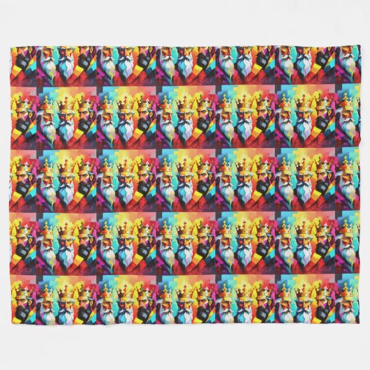 Three Kings Fleece Deken (Voorkant (Horizontaal))