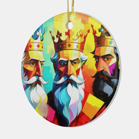 Three Kings Keramisch Ornament (Links)