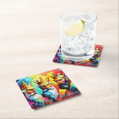 Three Kings Vierkante Kartonnen Onderzetter (Insitu)