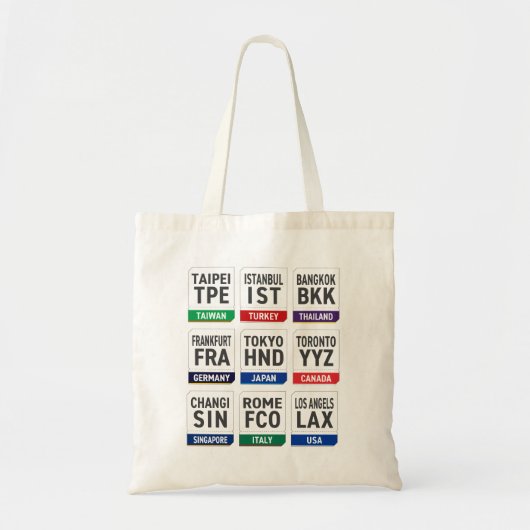 Three Letter Code Tote Bag (Voorkant)