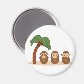 Three little monkeys - três macaquinhos magneet (Voorkant / Achterkant)