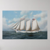 Three Mast Schooner Andrew C Pierce Poster (Voorkant)