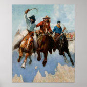 “Three Montana Cowboys” door W Herbert Dunton Poster (Voorkant)