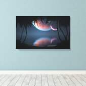 Three Moon Bay Canvas Afdruk (Insitu (Houten vloer))