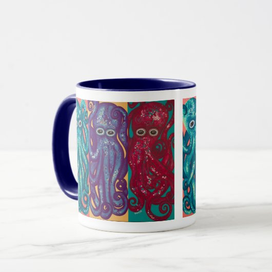 "Three Octs in a Box" Beverage Mug (Devant gauche)