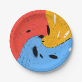 three of a kind papieren bordje (Voorkant)