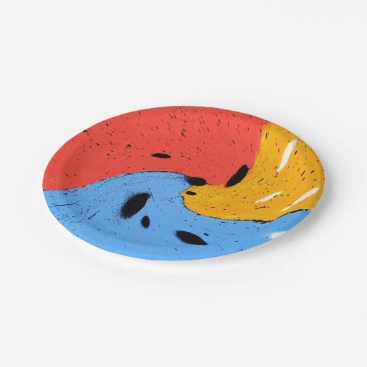 three of a kind papieren bordje (Gekanteld)