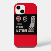 THREE PEDAL NATION iPhone hoesje