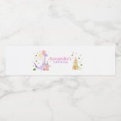 Three Rex Dinosaur Birthday Waterfles Etiket (Enkel label)