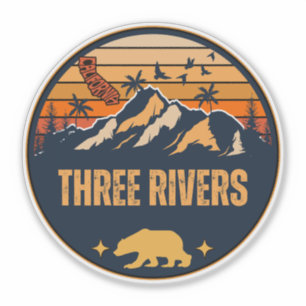 Three Rivers, Californië Sticker