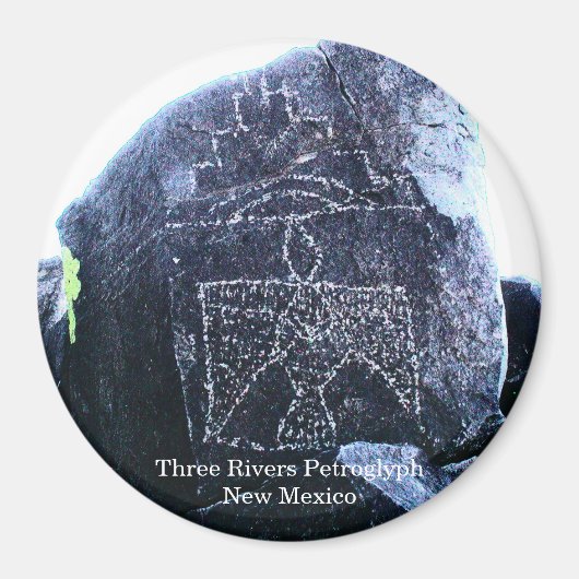 Three Rivers Petroglyf Magneet (Voorkant)
