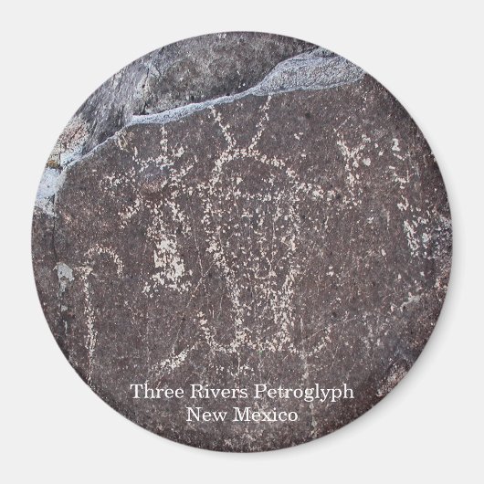 Three Rivers Petroglyf Magneet (Voorkant)