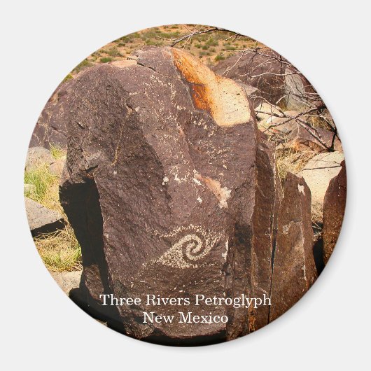 Three Rivers Petroglyf Magneet (Voorkant)