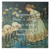 THREE SHEEP THANKFUL TILE TEGELTJE (Voorkant)