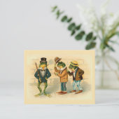 "Three Sociable Frogs" Briefkaart (Staand voorkant)