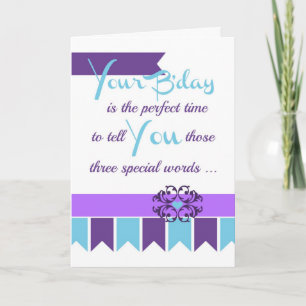 Three Special Words for your favorite adult! Kaart