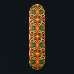 Three Sunflowers Painting Skateboard<br><div class="desc">Beautiful Three Sunflowers</div>