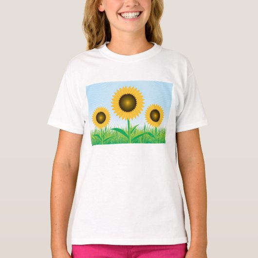 Three Sunflowers T-Shirt (Voorkant)
